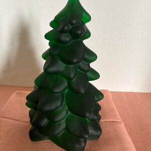 Green Glass Christmas Tree Decoration